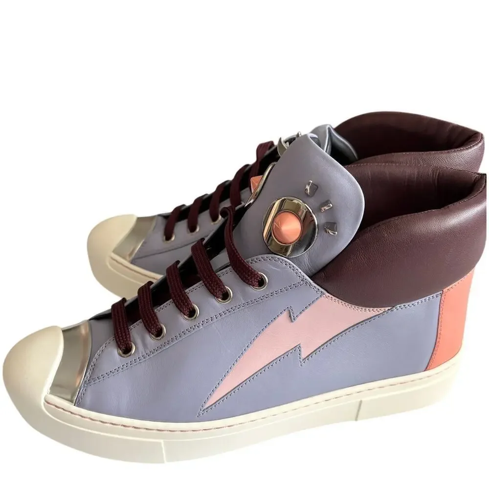 Fendi‎ Brand New Women’s High-Top Sneakers Size 39 – Unique Eye Motif, Rare - Picture 6 of 6